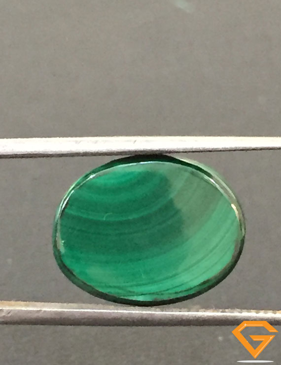 13.69 ct Natural Certified Malachite stone
